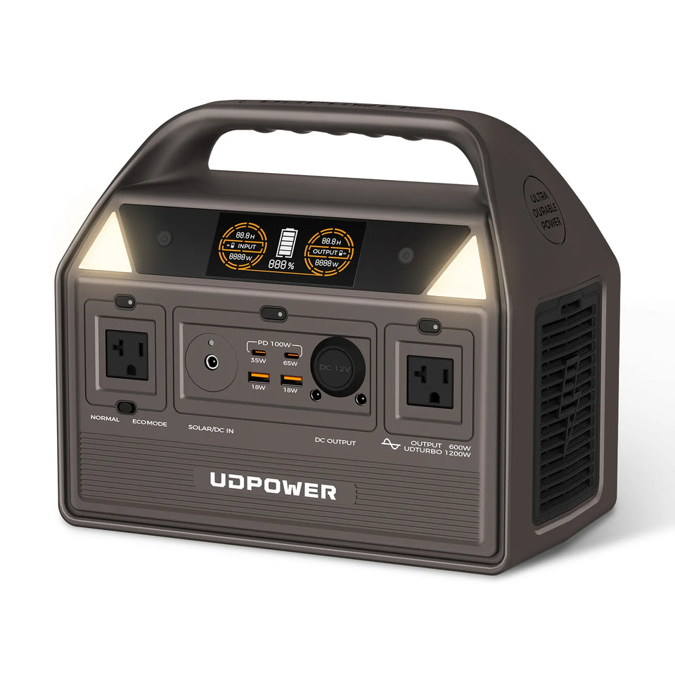 UDPOWER C600 596Wh portable power station
