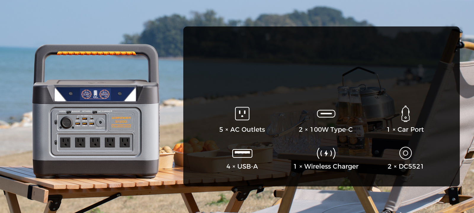 UDPOWER battery powered outlets