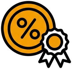At least 5% commission