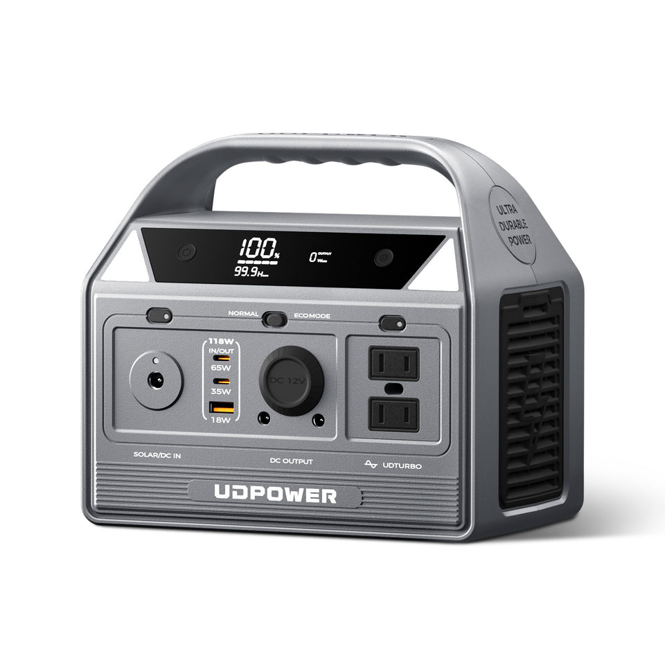UDPOWER C400 256Wh 400W portable power station for lightweight camping