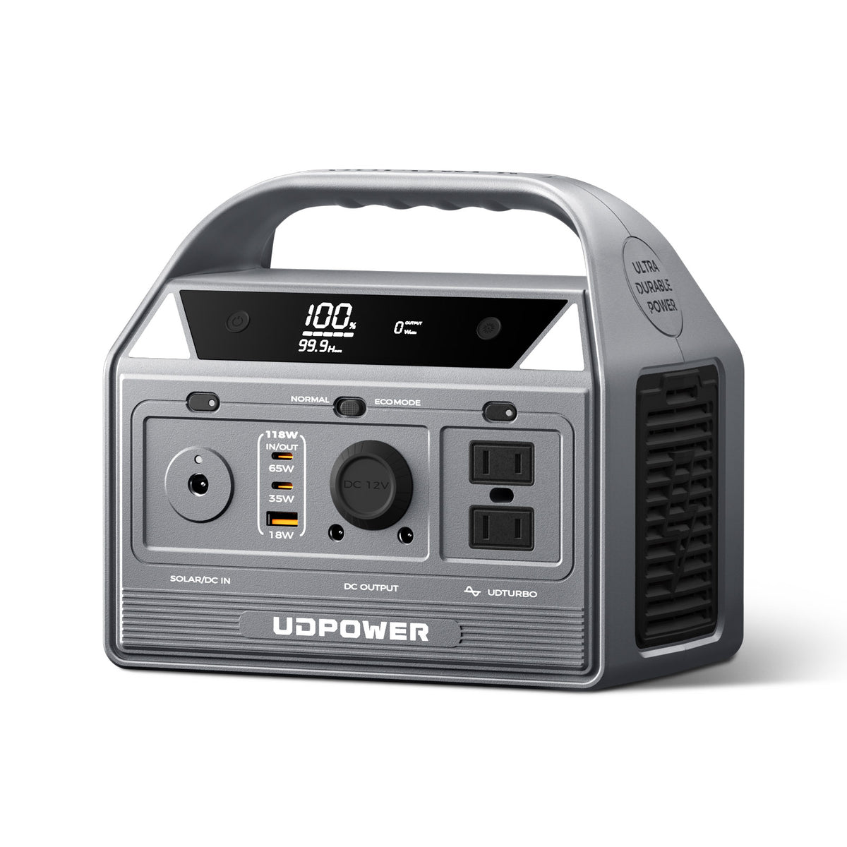 UDPOWER C400 portable power station for charging small Apple desk devices on short trips