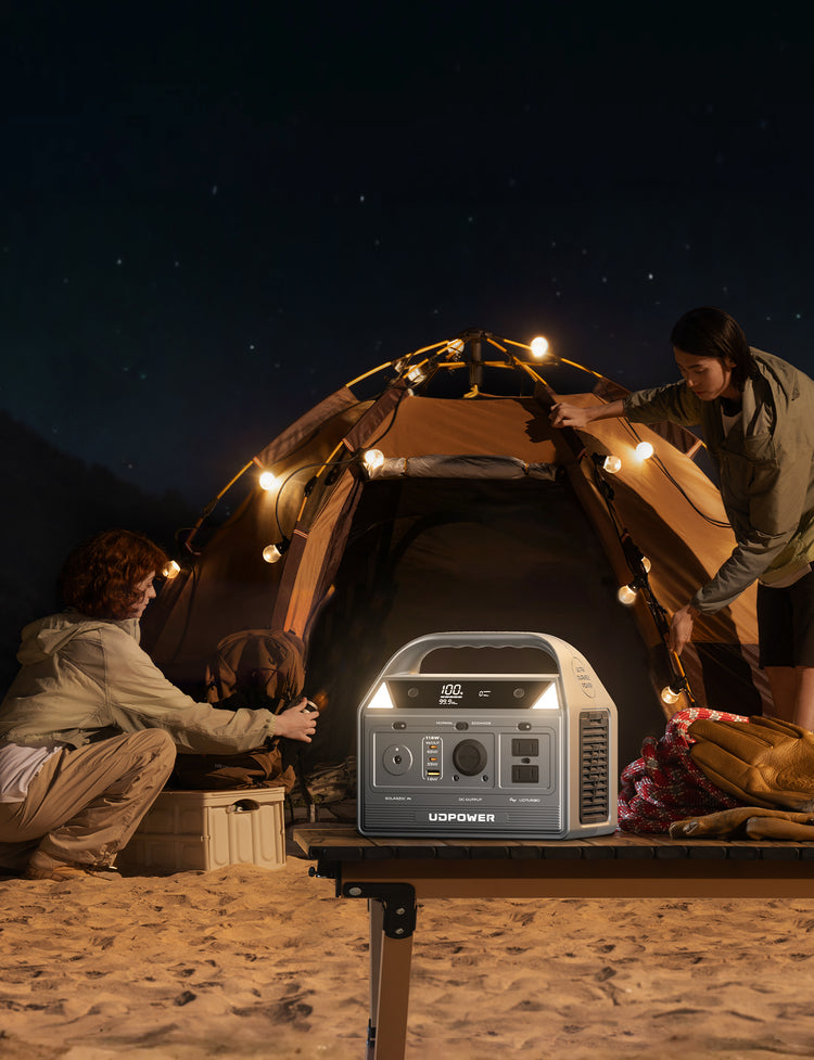 portable power station 400W with light