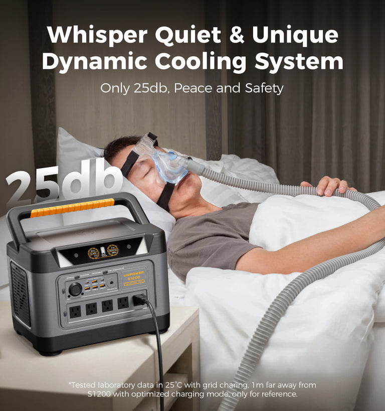 portable power station for CPAP, refrigerator, laptop and emergency backup