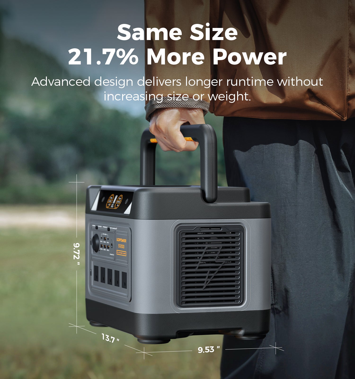 small size and more power portable power station 1000W